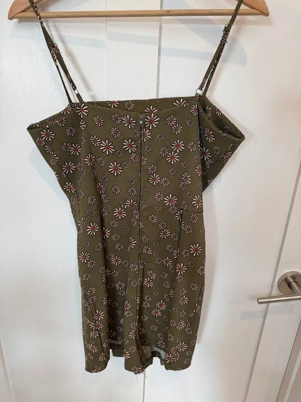 Altar'd State Olive Green Daisy skort Dress - Image 6