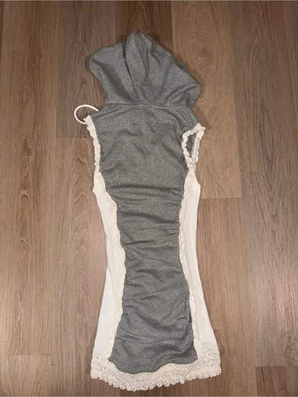 Anthropologie Daily Practice $128 Shandy Dress - Gray & White - Size XS - Image 4