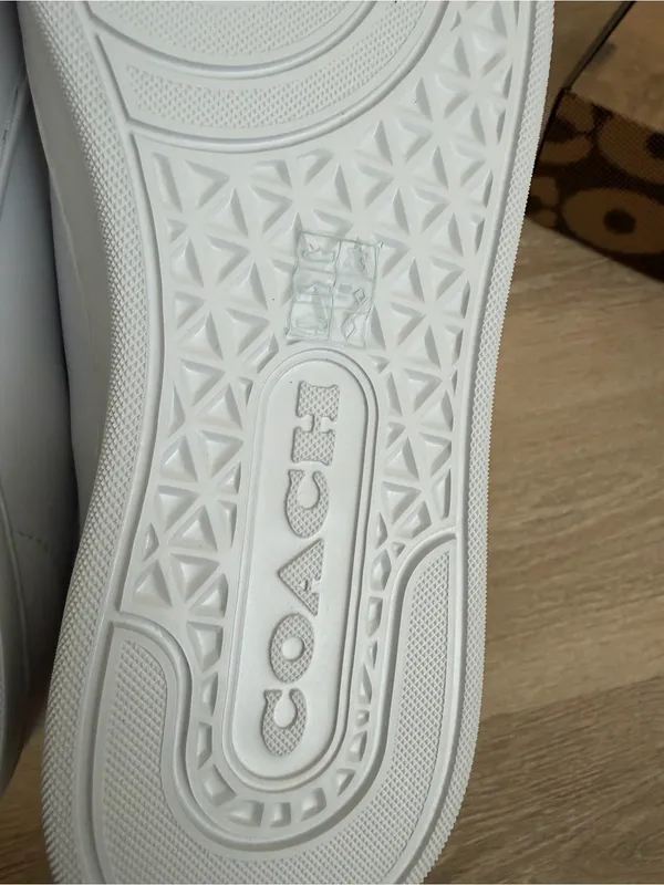 NWB COACH High Line Leather Sneakers Optic White CCN68 Size 7.5B - Image 9