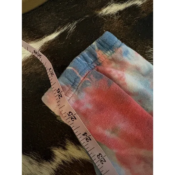 Aviator Nation Light Weight Hand Dyed Sweatpants Tie Dye Red Size Extra Small - Image 8