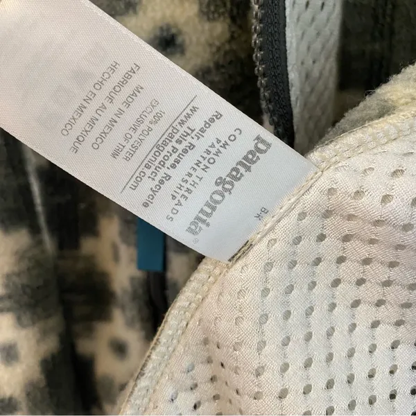 Patagonia Synchilla Fleece Jacket Women Medium Southwestern Aztec Print Full Zip - Image 3