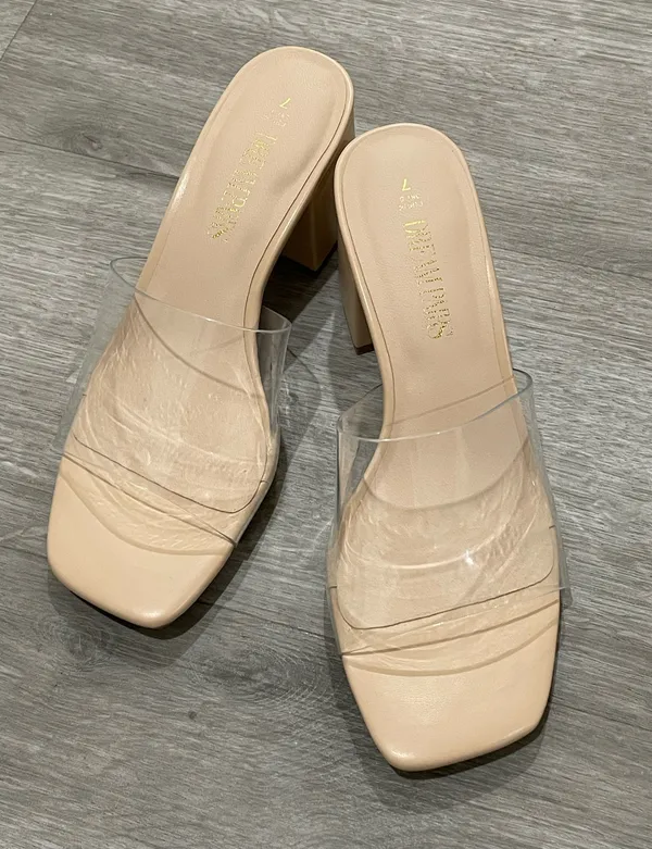 Dream Paris Open Toe Chunky Heels Sandals - Image 4