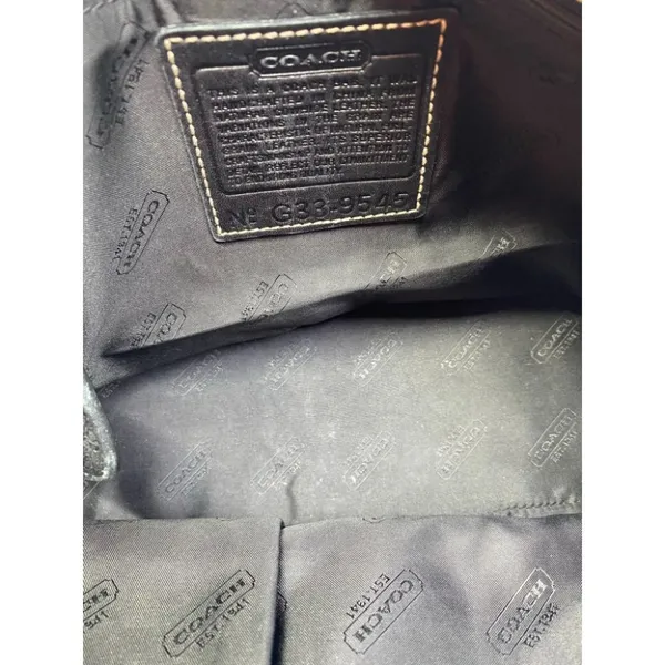Coach Black Medium Leather Handbag - Image 9
