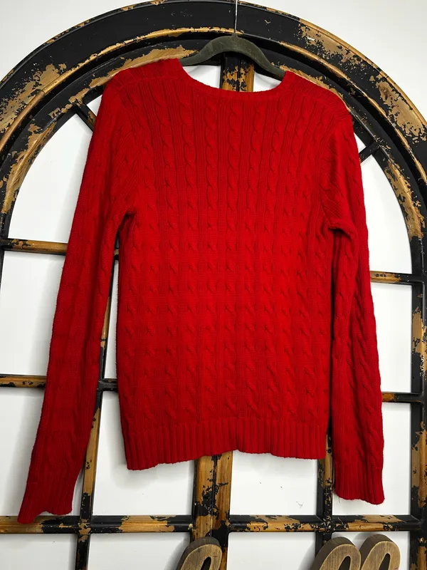 Vintage Polo Ralph Lauren Sweater Knit Chunky Cable - Image 6