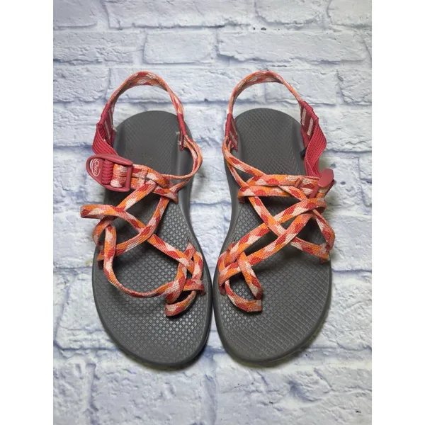 Chacos Sz 9 Wmns ZX/2 Cloud Dual Adjustable Straps Cushioned Sandal Orange/Pink - Image 3