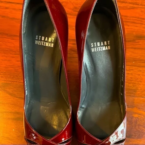 Stuart Weitzman Red Stiletto Pumps Size 9M - Image 5