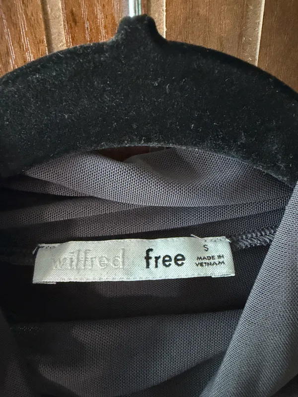 Wilfred Free Aritzia Top sheer mesh turtleneck - Image 4