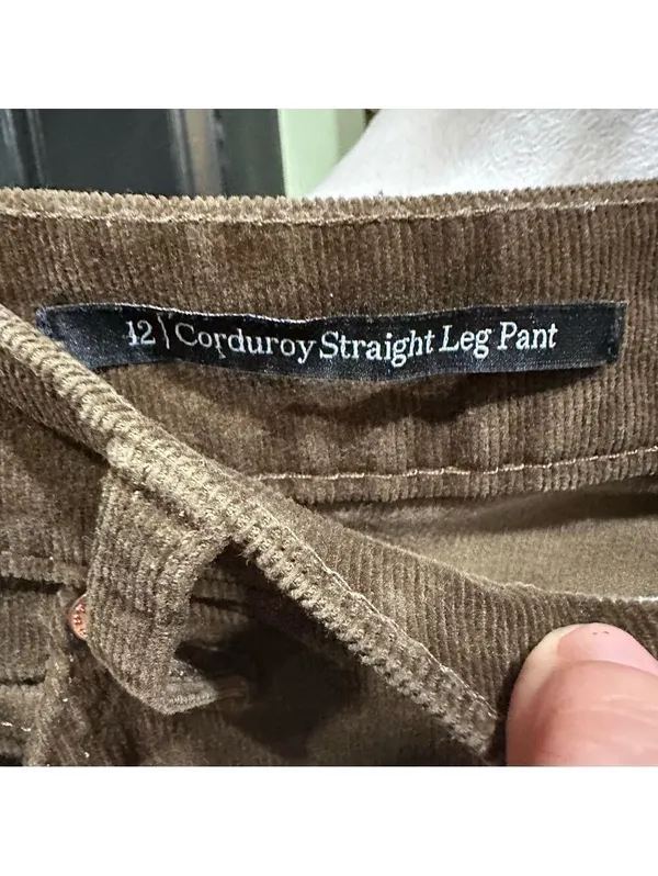 Talbots Olive Green Straight‑Leg Corduroy Jeans – Size 12 - Image 6