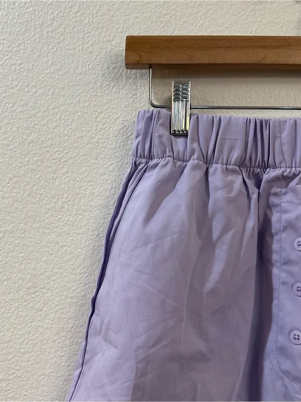 Daily Drills Poplin Resort Shorts in Wink Lavender Size XS/S - Image 5