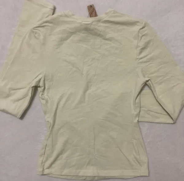 SKIMS Long Sleeve Cotton Jersey T-Shirt XS - Image 3