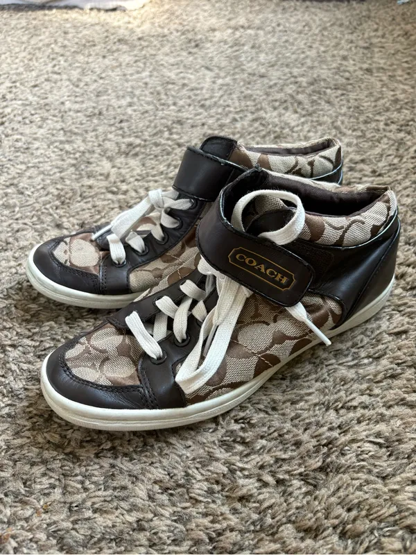 Coach Zoey High-Top Sneakers size 7M - Image 7