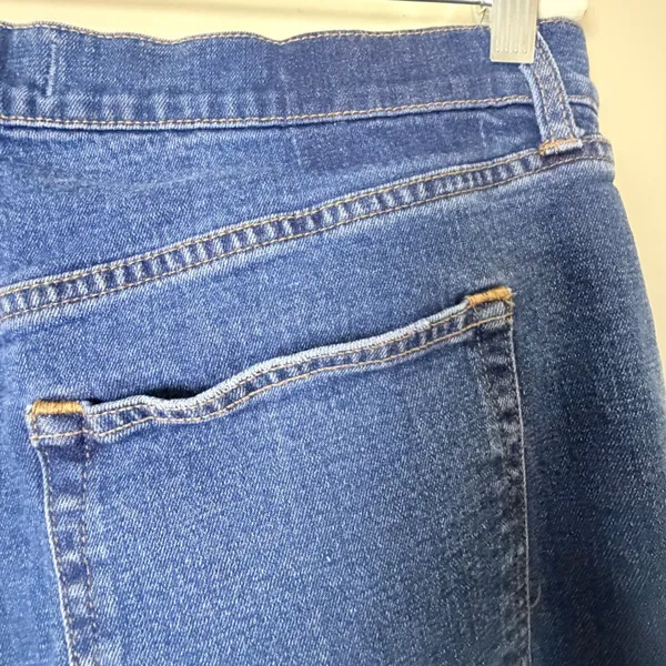 Abercrombie & Fitch Straight Jeans Women Sz 16L Blue Ultra High Rise Stretch - Image 9