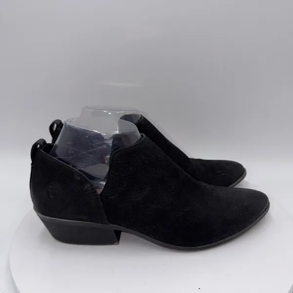 Frye Rowen‎ Slip-On Cutout Nubuck Leather Ankle Boots Women's Size 8.5 - Image 2