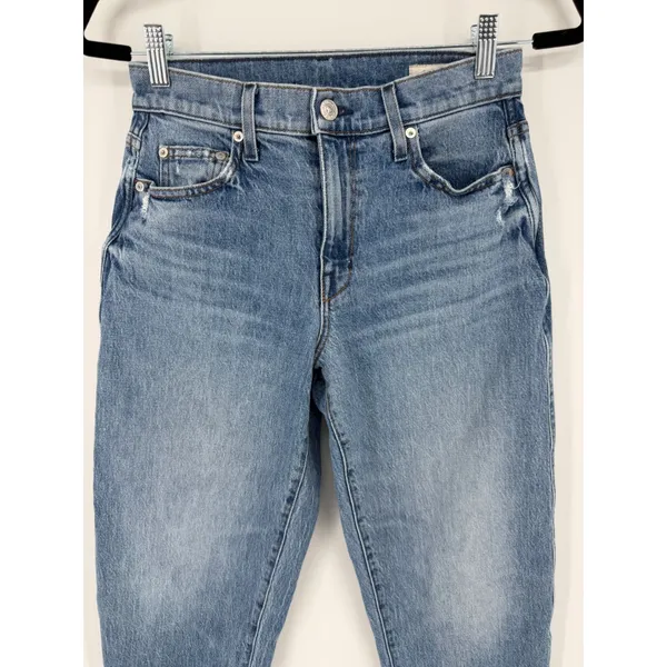 AYR The Couch Slouch Jeans 24S Medium Wash High Rise Relaxed Tapered 90s Denim - Image 3