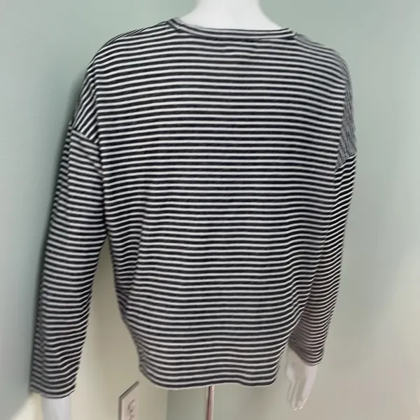Madewell long sleeve stripe crop top - Image 7