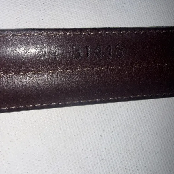 Vintage Y2K Brighton Womens 34 Brown Leather Gold Buckle Equestrian Western Belt - Image 11