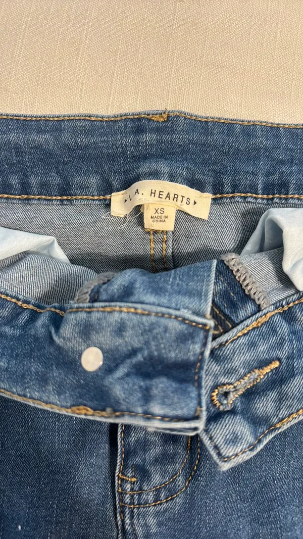 PacSun LA Hearts Denim Skirt Mini - Image 3