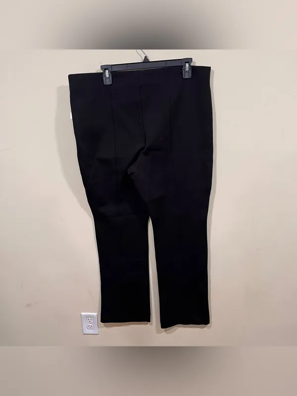 NWT The Margot Kick-Flare Cropped Pants by Maeve size XL black Anthropologie - Image 9