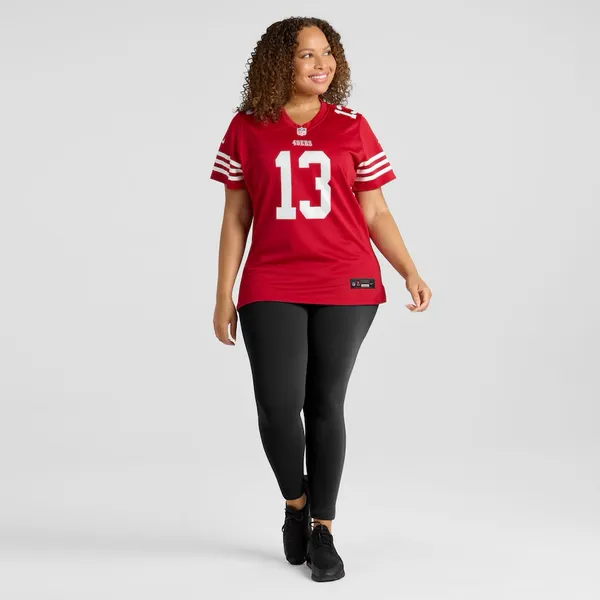 New tag came off Women's San Francisco 49ers Purdy‎ Nike Scarlet Player Jersey - Image 2