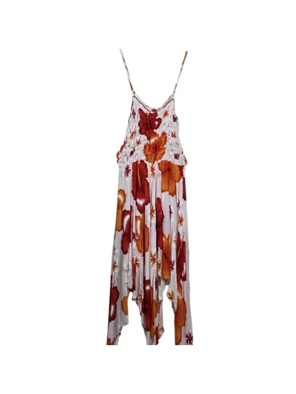 Women's Red and Multi Dress Size M - Image 3