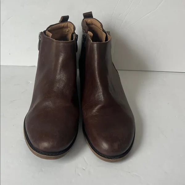 Franco Sarto Keegan Boot Brown Leather Bootie Women’s Size 7.5 > - Image 2
