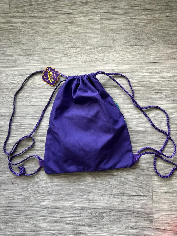 Disney Aladdin Purple & Gold Drawstring Backpack - Image 8