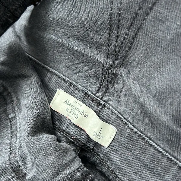 Abercrombie & Fitch Black Denim Overalls - Image 3