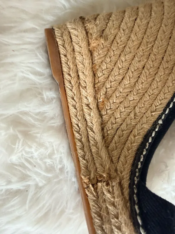 Tory Burch Adonis Elastic High Wedge Espadrilles in Black - Image 4