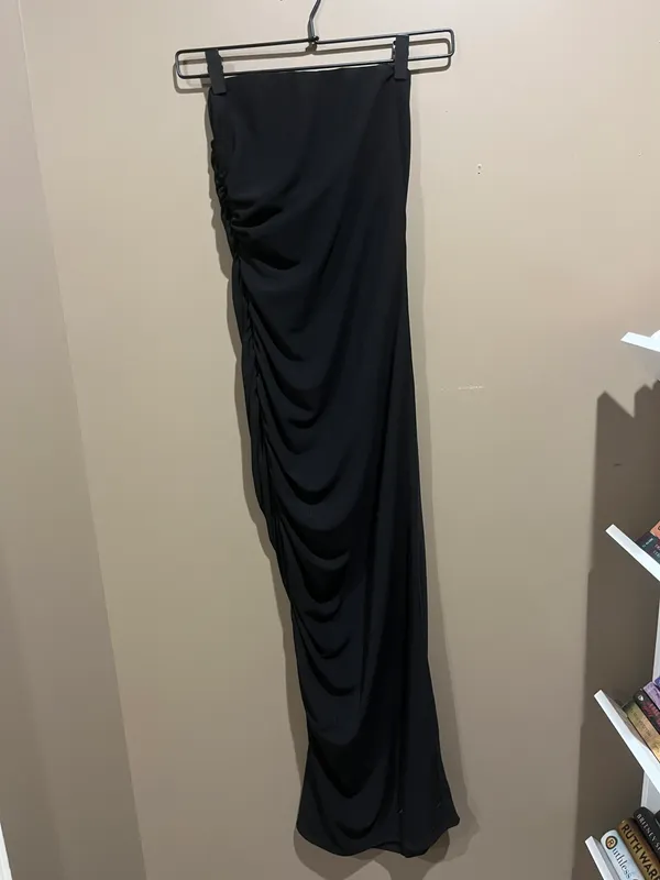 Zara Strapless black Dress - Image 4