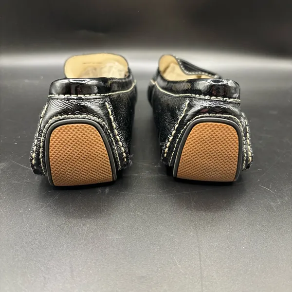 Cole Haan Women's Shoe Patent Penny Loafer Driving Black Shiny India Size 7 1/2" - Image 3