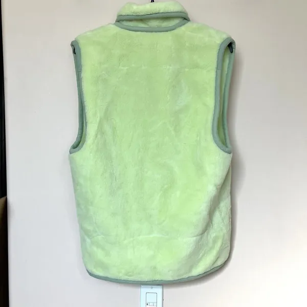 Hiromichi Nakano Vest Womens Unisex Lg Neon Lime Green Cozy Quirky Eclectic Rave - Image 2