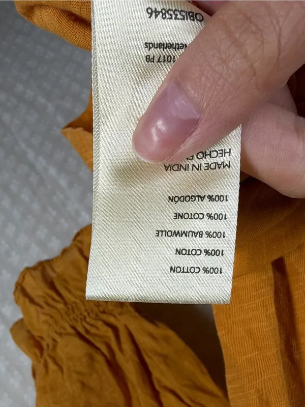 Anthropologie Orange‎ Smocked Puff Short Sleeve Top - Image 4