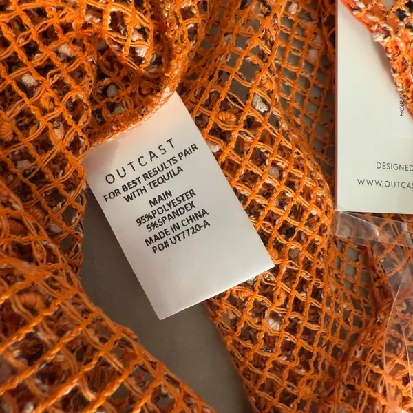 Outcast Moira Mini Skirt, Orange, S Orange - Image 3