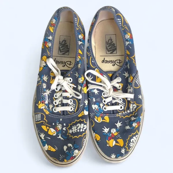 RARE Vans x Disney Donald Duck Authentic Sneakers Limited Edition US Men 10 - Image 6
