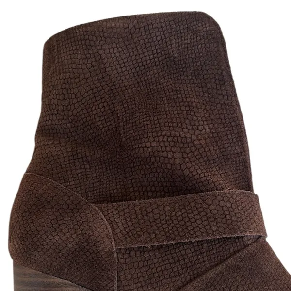 EUC Isola Leather Lavoy Heeled Boots Brown Size 7 1/2 - Image 6