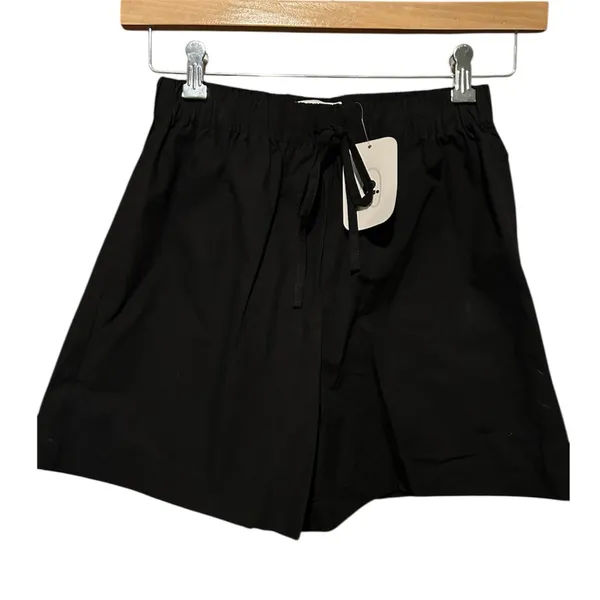 S Elodie 100% Cotton Black Shorts - Image 2