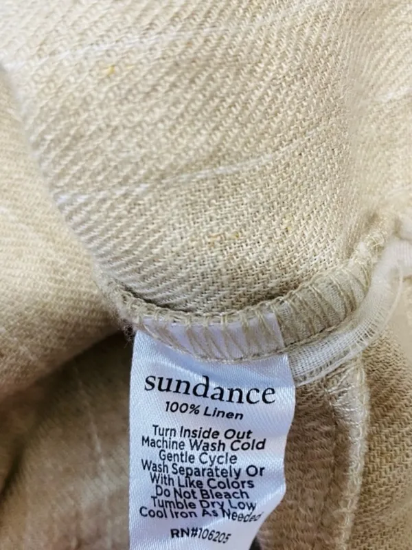 SUNDANCE Linen Pinstripe Trouser Pants - Image 6