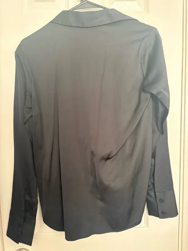 Abercrombie Satin Long Sleeve Button Down - Image 2