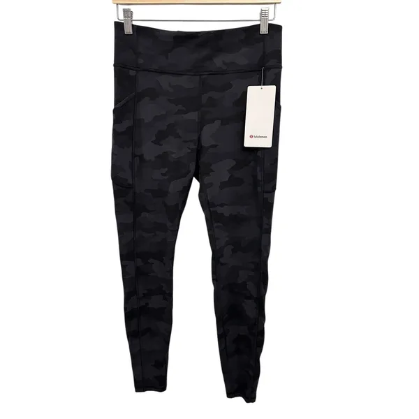 NEW Lululemon l High-Rise Tight 28 SIZE 10 Heritage 365 Camo Deep Coal Multi - Image 6