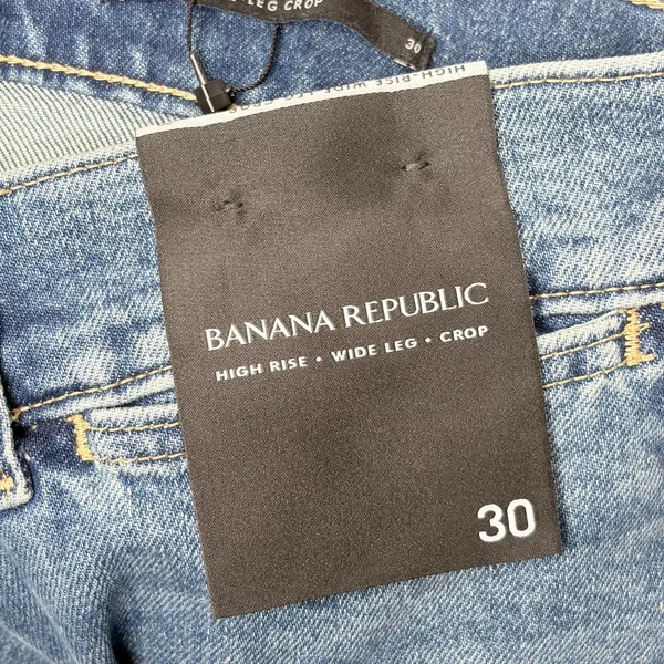 Banana Republic Wide Leg High Rise Cropped Jeans - Image 6
