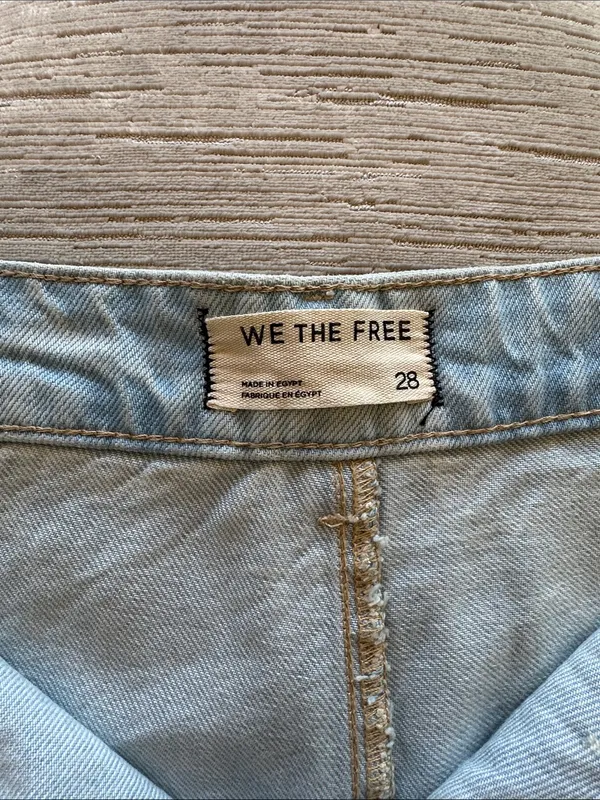 Free People We The Free Peekaboo Denim Skort - Image 3