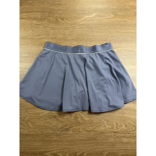 Nike Dri-FIT Tennis Skort Womens L Gray Built In Shorts Flared Athletic Skirt - Image 9