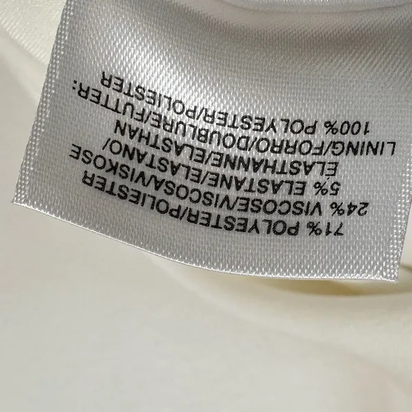 Anne Klein Suit Separates White Sleeveless V-Notch Sheath Dress Size 16 NWT - Image 3