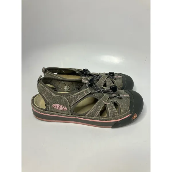 Keen Coronado gray canvas sandals pink‎ women's size 9.5 casual hiking boho - Image 2