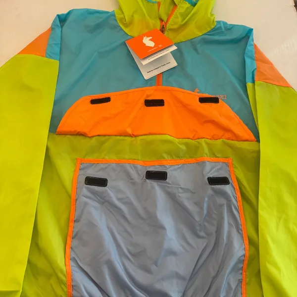 NEW Cotopaxi Teca Windbreaker Women XS Blue Green Packable Anorak 1/2 Zip Hooded - Image 3