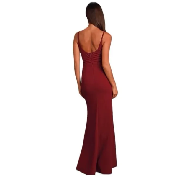 Lulu's Infinite Glory Maxi Dress In Wine Red Size Small New *FLAWS* - Image 2