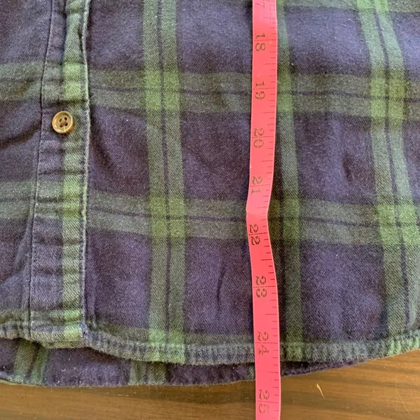 Old Navy Womens Classic Flannel Shirt Long Sleeve‎ Button Down Plaid Size M - Image 10