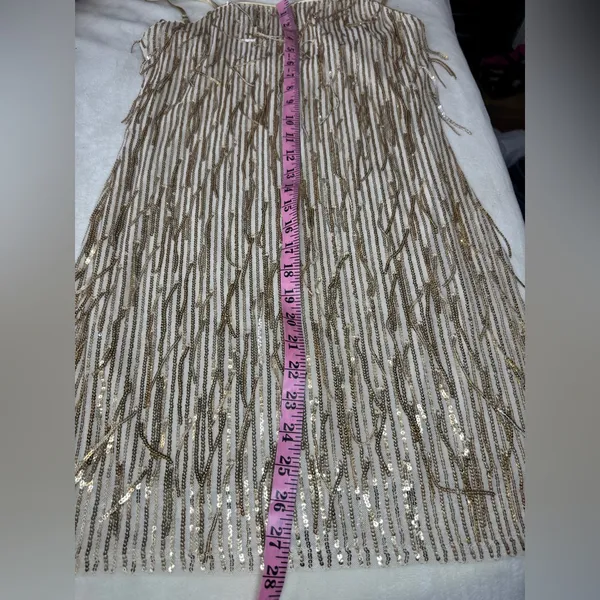 Trixxi Gold Sequin Slip Mini Dress - Image 7