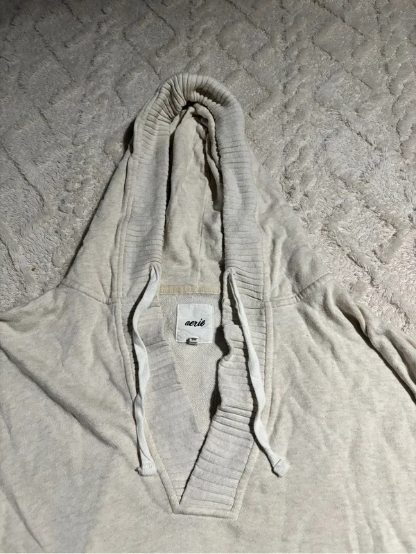 Aerie medium cream hoodie - Image 5
