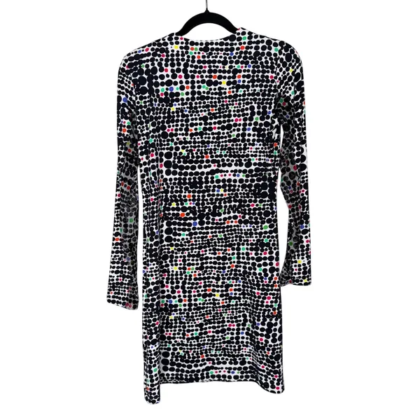IBKUL Long Sleeve Dress Women Small Multi Color Polka Dot Excellent UPF Cooling - Image 2